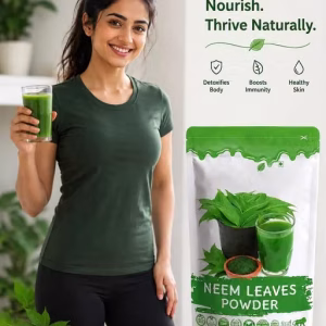 Raysx Herb 100% Natural Neem Powder 50gm Ideal for Face pack and Hair Anti-Pimple and Anti-Bacterial For Pimple-free Clear Skin, silky hair & Hair Cleanser